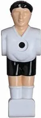 Produktbild von 1 Kickerfigur schwarz weiß für 16 mm Stangen
