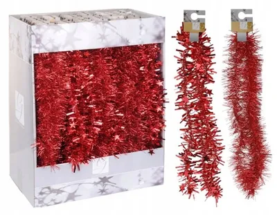 Produktbild von Christbaumkette, rot, dekorativ, 180 cm, 1 Stk.