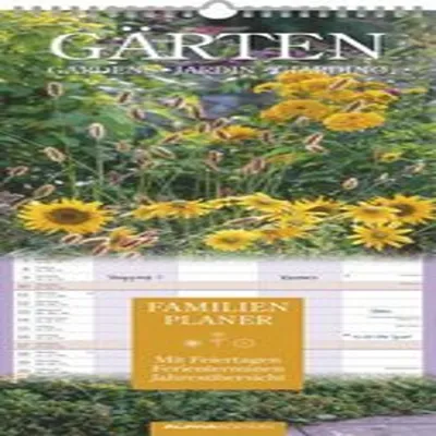 Image de Jardins 2026 Calendrier familial - Calendrier mural - Calendrier familial - 19,5x45