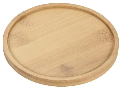 Imagen del producto de Juego de 6 macetas de bambú con platillos, de 12 cm