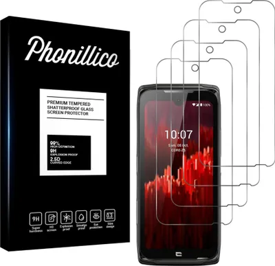 Image de Verre trempé pour Crosscall Core Z5 [4 pièces] Protection d'écran Screen Protector Film Anti-Rayures Glas Resistant Phonillico®