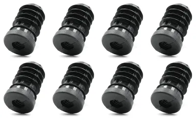 Rohrendkappen M12 Ø20 mm, 8 Stück, für Wandstärke 1-1,5 mm