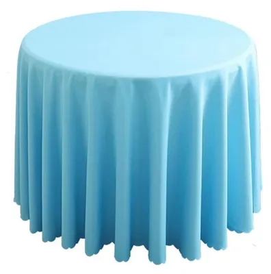 Obrázok produktu pre Okrúhla obrus, svetlomodrá, priemer 160 cm, materiál: polyester