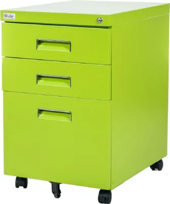 Produktbild von Büro Rollcontainer 3 Schubladen Haengeregistratur PAUL gruen Bürocontainer