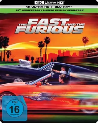 Produktbild von The Fast and the Furious - 25th Anniversary Edition (Steelbook, 4K-UHD+Blu-ray)