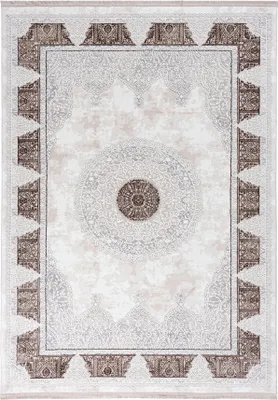Produktbild von Mazovia Teppich Vintage - Wohnzimmer, Schlafzimmer, Esszimmer, Büro - Kurzflor - Rechteckig - Traditioneller Rosette Klassisch - 300x400 cm