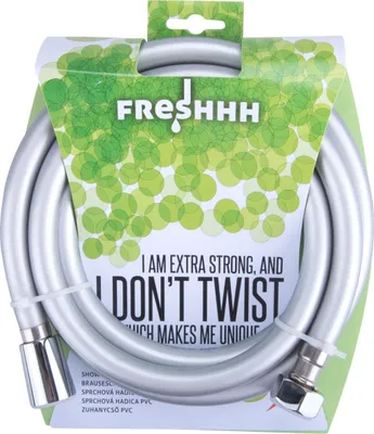 Obrázek produktu pro Sprchová hadice FRESHHH, stříbrná, 180 cm, PVC, 830249