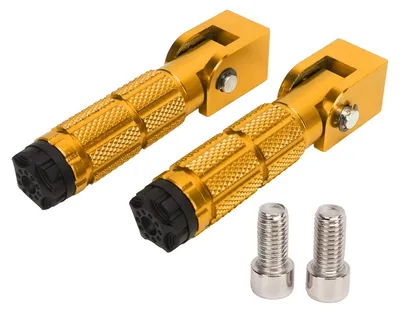 Produktbild von Faltbare Fußstütze - Rutschfester Fußpedal - Fußstützen Motorrad - Universell für Fahrräder/ATV/UTV - 2 Stück - Aluminium