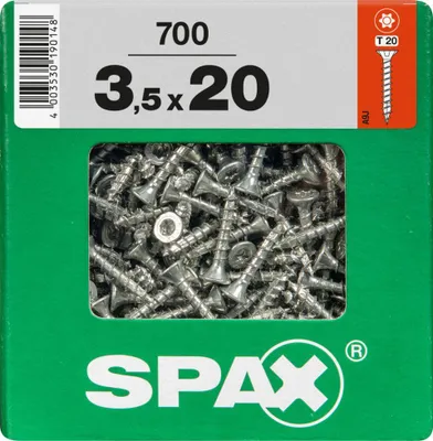 Produktbild von Spax Universalschrauben 3.5 x 20 mm TX 20 - 700 Stk.