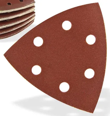 Image de Papier abrasif pour ponceuse delta 93x93x93 mm P240, 50 pcs