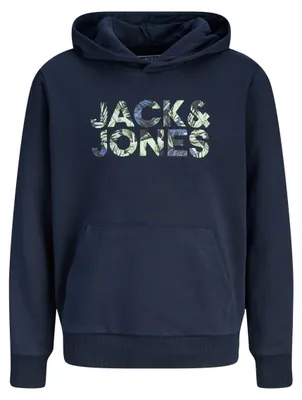 Productafbeelding van JACK & JONES Jjejeff Logo Sweater met Capuchon, model voor kinderen