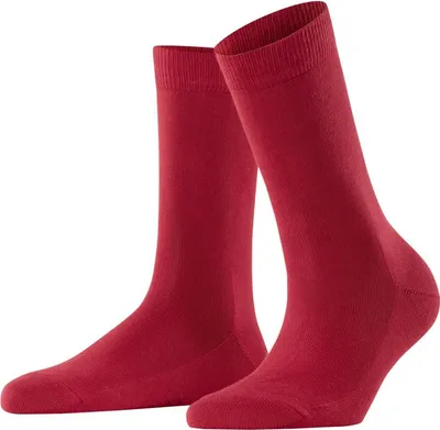 Produktbild von FALKE Damen Socken - Family SO, Kurzsocken, einfarbig Rot (Scarlet) 35-38