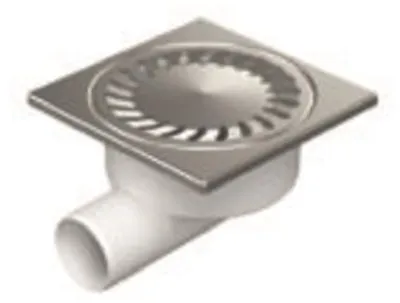 Obrázek produktu pro Chuděj Podlahová vpusť boční DN50/95 N 150 x 150 mm nerez 326 N
