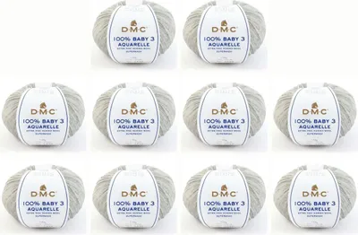 Immagine prodotto di 10x DMC 100% Baby Aquarelle Wool - filato in pura Lana (Colore 1390)