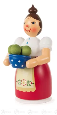Obrázek produktu pro Kuřačka se zástěrou a knedlíky výška = 17cm NOVINKA