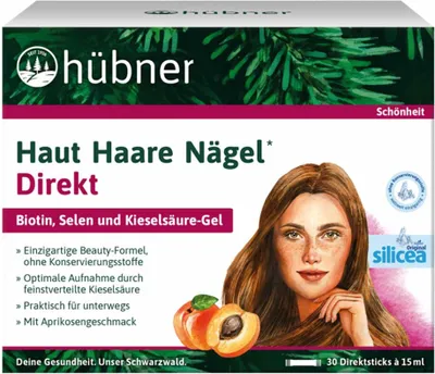 Image de Hübner Peau Cheveux Ongles Abricot | 15 ml | 30 sticks directs | vegan