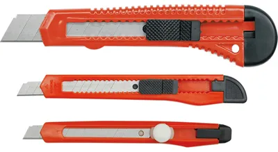 Produktbild von Cutter-Messer Set mit Abbrechklingen, 3 Stück