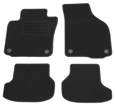 Fußmatten-Set für VW Golf 6 Cabrio, 06/2011-03/2016, 4-teilig, Schwarz