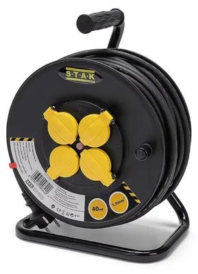 Image de Enrouleur chantier VELAMP 4 prises H07RN-F3G1.5MM2 NF CE - IP44 de 25M
