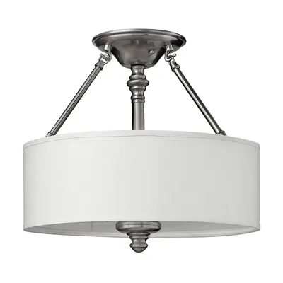 Produktbild von Elstead Sussex Deckenleuchte E27 3-fach Nickel gebürstet
