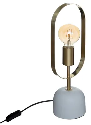 Produktbild von Tischlampe EDI, H. 44 cm, goldene Konstruktion