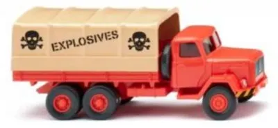 Produktbild von Wiking LKW Pritschen-Lkw (Magirus) - leuchtrot 042701