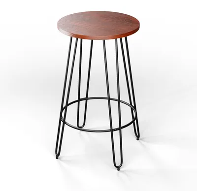 Zdjęcie produktu dla BlumfeldtHamilton, stolik bistro, Ø 60 cm, drewno, stalowa rama