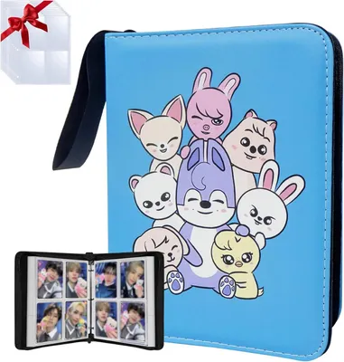 Produktbild von Stray Photocard Binder, SKZ Skzoo Süße Cartoon Photocards Holder - Sammelkarten Album mit 400 Taschen, Kpop Merch für STAY