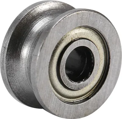 Image de 10pcs U624ZZ U Groove Ball Bearing Guide Pulley For Rail Track Linear Motion System 4*13*7mm