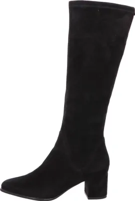 A single black boot shown from the side against a white background.