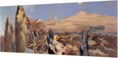 Produktbild von Wandtapete - Dekorative Tapete für Wohnzimmer- Tapetenfolie für Wanddekoration - 208x146 cm - Waldlandschaft