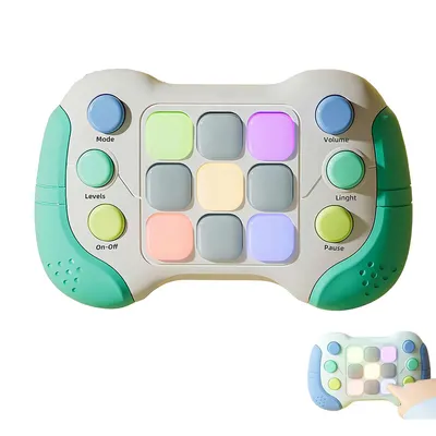 Produktbild von Puzzle Pop-It Spiel, Handheld-Spielekonsole,Dekompressionsdurchbruch-Puzzle-Spielmaschine,Quick Push Pop-Spielkonsole,ab 3 Jahre, Grün