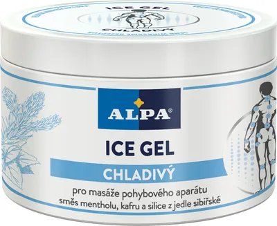 Produktbild von ALPA ICE GEL 250ml mit Menthol, Kampfer und sibirischem Tannenextrakt