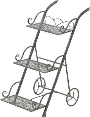Produktbild von Etagere Kar - 63x34x78 cm - Stahl - Grauwäsche