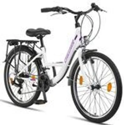 Produktbild von Chillaxx Bike Strada Premium City Bike in 24, 26, 28 Zoll - Fahrrad für Mädchen, Jungen, Herren und Damen - 21 Gang-Schaltung - Hollandfahrrad Citybike