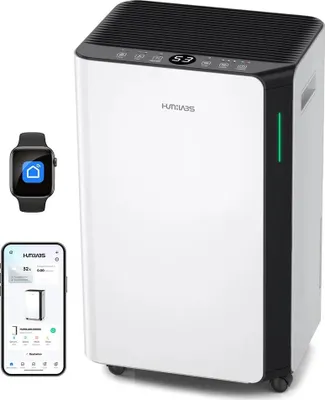 Zdjęcie produktu dla Przenośny osuszacz powietrza – OL20-BD068CF – wydajność osuszania 20 l/dobę – zbiornik na wodę o pojemności 4,5 l – sterowanie przez aplikację Wi-Fi – cicha praca ≤45 dB – wtyczka zgodna z normami UE