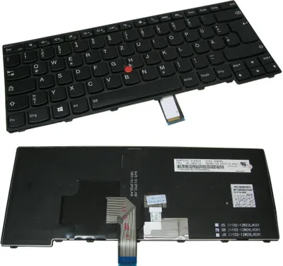 Produktbild von Trade-Shop Original Laptop Tastatur / Notebook Keyboard Deutsch QWERTZ für Lenovo Thinkpad E431 E440 L440 L450 L460 T431 T431S T440 T440I T440P T440S T440SI T450 T450S T460 (Deutsches Tastaturlayout)