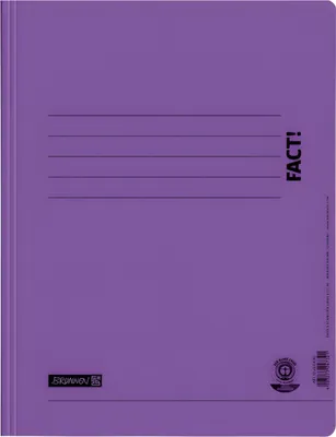 Produktbild von BRUNNEN Papp-Schnellhefter FACT! violett 102010468