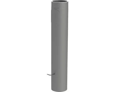 Produktbild von Jeremias Iso-Line Längenelement mit 15 mm Isolierung 1000 mm mit Tür und Drosselkllappe Ø150 mm grau