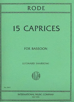 Produktbild von 15 Caprices for bassoon