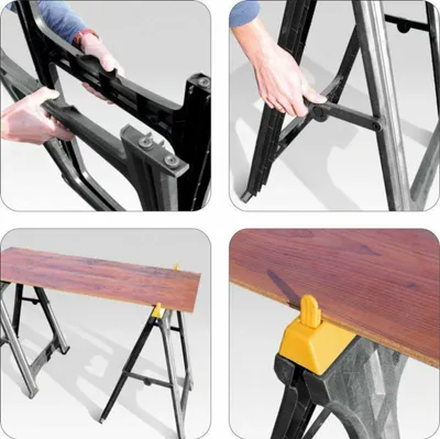 Arbeitsbock VOREL aus Kunststoff, 2-teilig, 75 kg Tragkraft