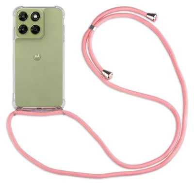 Produktbild von Handykette für Motorola Moto G67 / G77 Hülle mit Band Case Kordel in Rosa