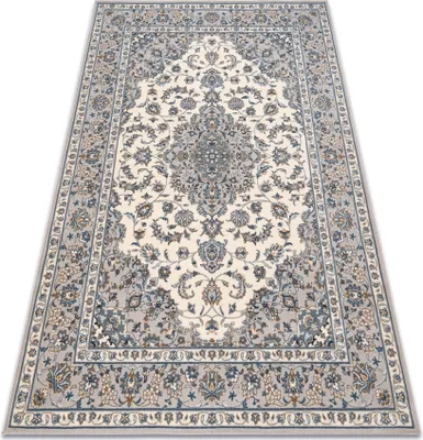 Produktbild von Teppich Wolle NAIN Ornament, Rahmen, 7335/51635 beige / blau beige 120x170 cm