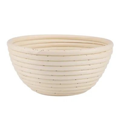 Obrázek produktu pro Ratanový košík na kynutí kulatého chlebového těsta v evropském stylu, 18 x 9 cm