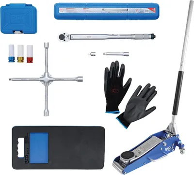Obrázek produktu pro BGS technic Tire Change Service Set with Floor Jack 1.5 t, 20,8 kg