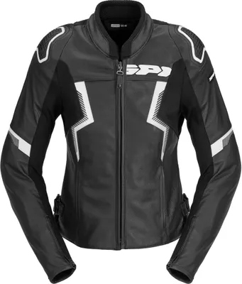 Immagine prodotto di Giacca da moto in pelle da donna Spidi Evorider 3, nera/bianca, taglia 46