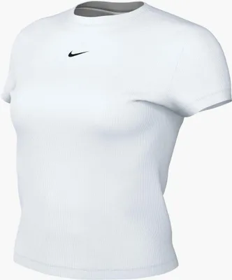 Produktbild von Nike W Nsw Rib Tght Ss Tee White White Xl