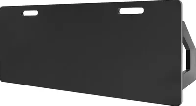 Image de Réfléchisseur de football pliable – Mur d'entraînement pliable – Plaque de rebond portable – Entraînement des passes et des tirs – Structure en métal, panneau en HDPE – 100 x 40 x 40 cm – Noir