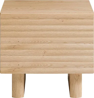 Produktbild von Nachttisch mit 1 Tür - MDF - Holzfarben - LUDIMA