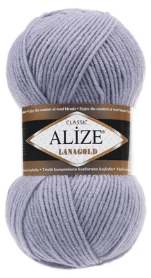 Strickwolle ALIZE Lanagold taubenblau